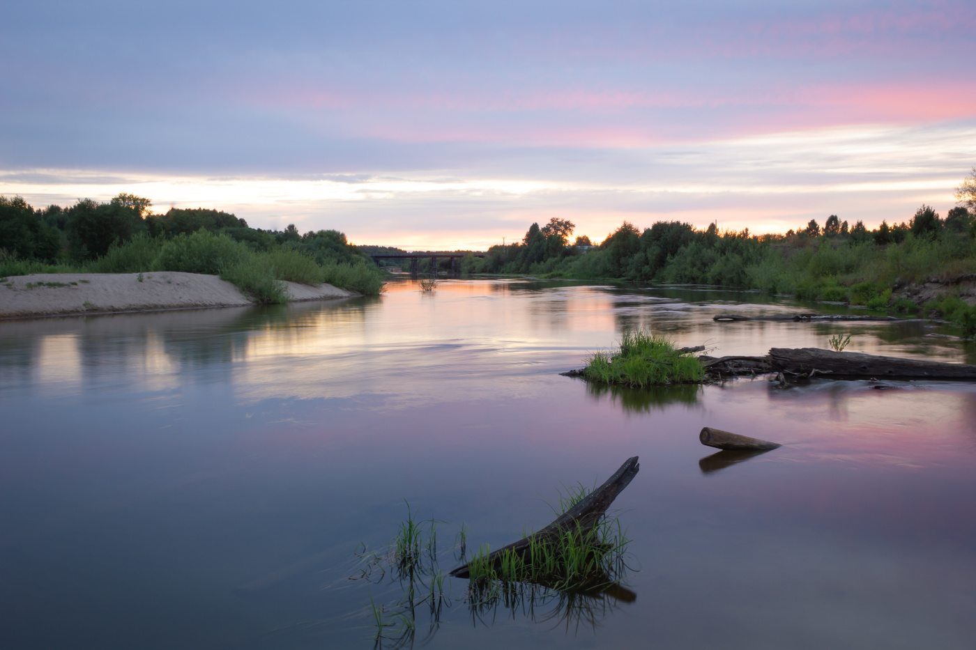 Aquarell Sonnenuntergang